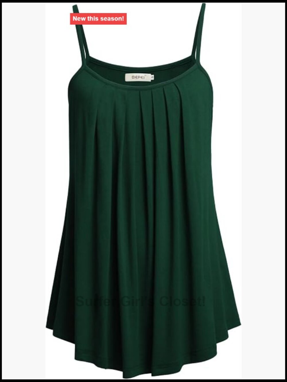 Womens Loose Casual Summer Pleated Flowy Sleeveless Camisole Tank Top Rayon